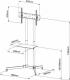 Techly Stojak podłogowy ICA-TR6 30'' - 65'' 3