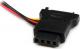 StarTech SATA 15-pin - Molex x3, 0.15m, Wielokolorowy (LP4SATAFM2L) 8