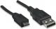 Kabel USB Manhattan USB 2.0 A - Micro-USB B, Męski - Męski, 5 m, Czarny (325691) 2