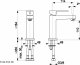 Bateria umywalkowa KFA Logon stojąca chrom (5132-815-00) 3
