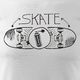 Topslang Koszulka z deskorolką Skate męska biała REGULAR S 1