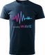Topslang Koszulka muzyczna Music Sound Wave męska granatowa REGULAR XL 1