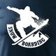 Topslang Koszulka ze snowboardem Snowboard męska granatowa REGULAR S 2