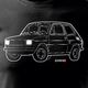 Topslang Koszulka z samochodem Fiat 126p męska czarna REGULAR XXL 1