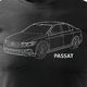 Topslang Koszulka z samochodem VW Passat męska czarna REGULAR M 1
