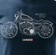 Topslang Koszulka motocyklowa z motocyklem Harley Davidson Iron 883 męska granatowa SLIM XL 2