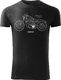 Topslang Koszulka motocyklowa z motocyklem Harley Davidson Iron 883 męska czarna SLIM S 1