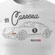 Topslang Koszulka z samochodem Porsche Carrera 911 męska biała SLIM XXL 2