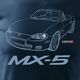 Topslang Koszulka z samochodem MAZDA MX-5 MX 5 męska granatowa REGULAR XXL 2