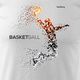 Topslang Koszulka koszykówka Dot Basketball męska biała REGULAR XL 1