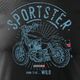 Topslang Koszulka motocyklowa z motocyklem HARLEY DAVIDSON SPORTSTER męska czarna REGULAR M 1