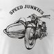 Topslang Koszulka stary motocykl klasyk Speed Junkies męska biała REGULAR M 1