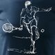 Topslang Koszulka z tenisistą Tennis męska granatowa REGULAR M 1
