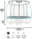 Trampolina ogrodowa Neo-Sport NS-08C181 z siatką wewnętrzną 8.5 FT 252 cm 10