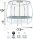 Trampolina ogrodowa Neo-Sport NS-10C181 z siatką wewnętrzną 10 FT 312 cm 10
