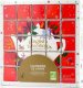 Kalendarz adwentowy English Tea Shop Zestaw herbatek świątecznych Red Puzzle 25 piramidek Bio 50g 2