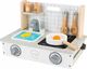 Ecotoys Drewniana kuchenka z akcesoriami mini kuchnia 2