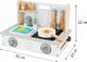 Ecotoys Drewniana kuchenka z akcesoriami mini kuchnia 3