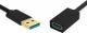 Kabel USB Krux USB-A - USB-A 1.5 m Czarny (KRX0053) 3