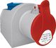 Doktorvolt Gniazdo natynkowe siłowe 16A/5P + 230V/16A IZVZ-S 1653 DV 6352 1