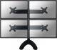 Neomounts Stojak biurkowy na 4 monitory 19" - 30" (FPMA-D700DD4) 1
