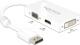 Adapter AV Delock DisplayPort - HDMI - D-Sub (VGA) - DVI-D biały (62655) 1