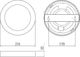 GTV Oprawa LED downlight 18W 3000K/4000K/6400K zmienna barwa światła 1600lm natynkowa/wpuszczana 226 BOLERO GTV 0117 6