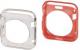 Hama Ramka Ochronna Apple Watch 42mm Przezroczysty/Czerwony (001370560000) 1
