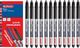 Herlitz Długopis żelowy 12szt DIGGY 0,5mm czarny HERLITZ 1