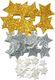 Titanum Naklejki brokatowe gwiazdy 11,5x18cm 45szt CRAFT 3