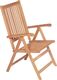 vidaXL Rozkładane krzesła ogrodowe, 6 szt., lite drewno tekowe 4