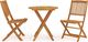vidaXL VidaXL 3-cz. zestaw składanych mebli ogrodowych, lite drewno akacjowe 1