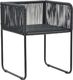 vidaXL VidaXL 5-częściowy zestaw mebli ogrodowych rattan PVC, czarny 5