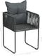 vidaXL VidaXL 5-częściowy zestaw mebli ogrodowych rattan PVC, czarny 8