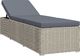 vidaXL 3-częściowy zestaw leżaki ze stolikiem polirattan szare VidaXL 4