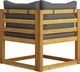vidaXL 3-osobowa sofa ogrodowa z poduszkami, lite drewno akacjowe 6