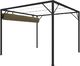 vidaXL Altana ogrodowa ze zwijanym dachem 3x3 m taupe 180 g/m VidaXL 4