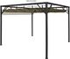 vidaXL Altana ogrodowa ze zwijanym dachem 3x3 m taupe 180 g/m VidaXL 5