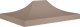 vidaXL VidaXL Dach do namiotu imprezowego, 4 x 3 m, taupe, 270 g/m 1