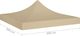 vidaXL  Dach namiotu imprezowego, 3 x 3 m, beżowy, 270 g/m 5