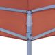 vidaXL Dach namiotu imprezowego, 3 x 3 m, terakota, 270 g/m 4