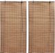vidaXL Bambusowe rolety 2 szt. 100 x 160 cm brązowe VidaXL 1