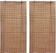 vidaXL Bambusowe rolety 2 szt. 150 x 220 cm brązowe VidaXL 1