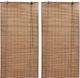 vidaXL Bambusowe rolety 2 szt. 80 x 160 cm brązowe VidaXL 1