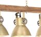 Lampa wisząca vidaXL VidaXL Industrialna lampa sufitowa, kolor mosiądzu, E27, drewno mango 6