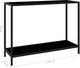 vidaXL Stolik konsolowy czarny 100x35x75 cm szkło hartowane VidaXL 6