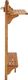 vidaXL Barowy stolik balkonowy 90x37x1225 cm lite drewno akacjowe VidaXL 3
