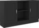 vidaXL Szafka czarna 120 x 305 x 70 cm płyta wiórowa VidaXL 1