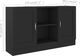 vidaXL Szafka czarna 120 x 305 x 70 cm płyta wiórowa VidaXL 7