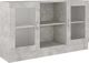 vidaXL Witryna szarość betonu 120 x 305 x 70 cm płyta wiórowa VidaXL 1